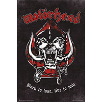 Motorhead- Born To Lose, Live To Win poster (A4)