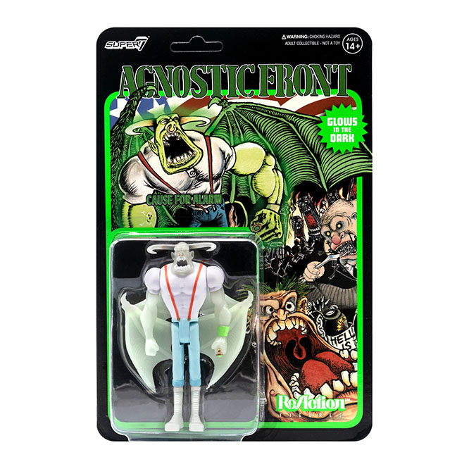 Agnostic Front- Eliminator (Glow In The Dark) Figure by Super 7