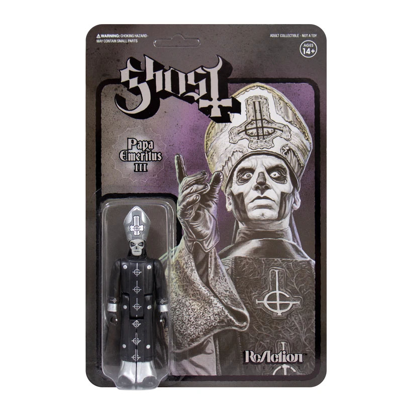 Ghost- Papa Emeritus (Black Series) Figure by Super 7