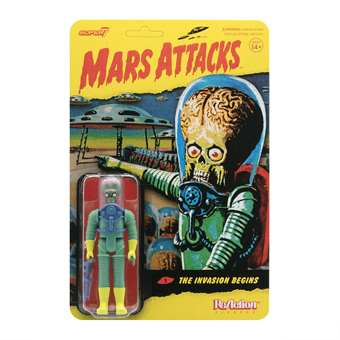 Mars Attacks- Alien With Gun Reaction Figure