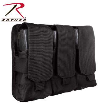 Universal Triple Mag Rifle Pouch by Rothco- Black (Sale price!)