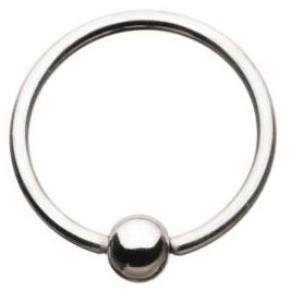 Surgical Steel Attach Ball Ring Captive Bead Rings by Body Vibe