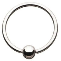 Surgical Steel Attach Ball Ring Captive Bead Rings by Body Vibe (Sale price!)