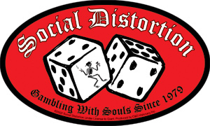 Social Distortion- Gambling With Souls Since 1979 sticker (st513)