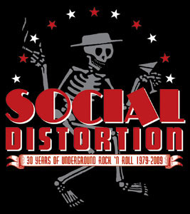 Social Distortion- Skelly & Stars sticker (st496)