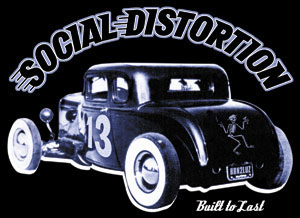 Social Distortion- Hot Rod sticker (st499)