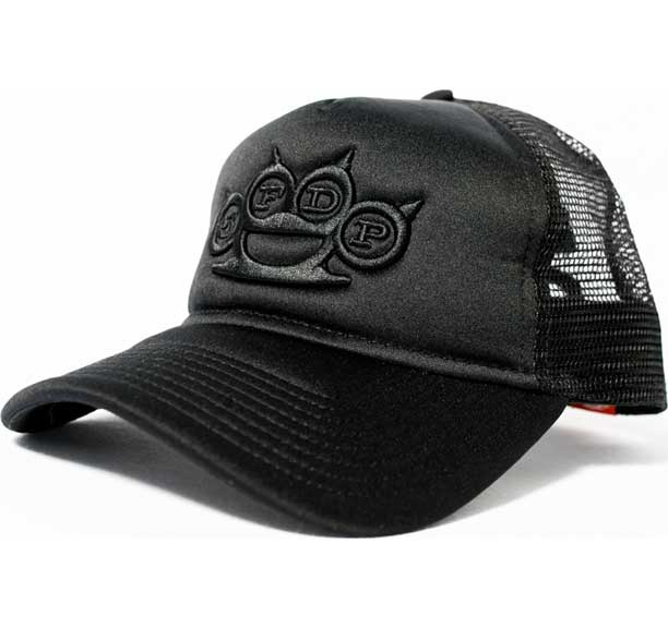 Five Finger Death Punch- Brass Knuckles on a black trucker hat