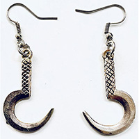 Sickle Dangle Earrings by Switchblade Stiletto