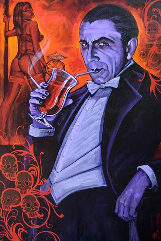 Dracula Mike Bell -  Fine Art Print - Smarmy Extraoridinaire