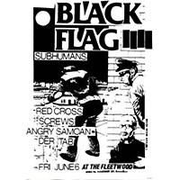 Black Flag / Subhumans- Flyer Poster (D10)