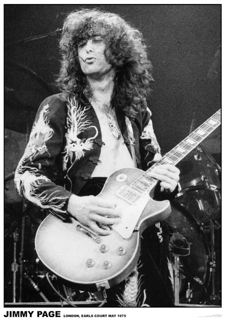 Led Zeppelin-Jimmy Page 1975 poster