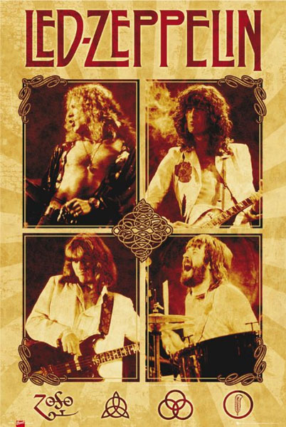 Led Zeppelin- Quad poster