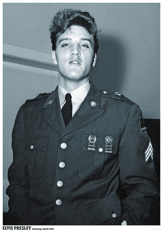 Elvis Presley- Germany 1960 Army Pic poster