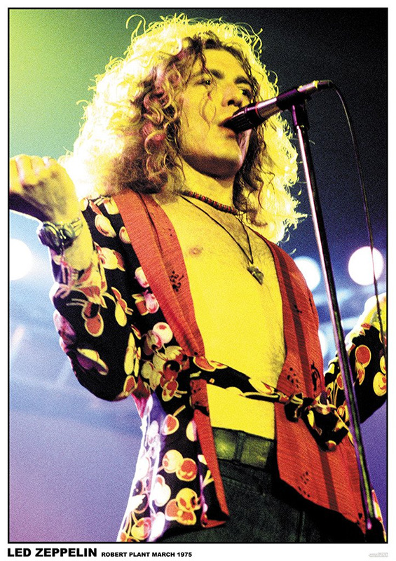 Led Zeppelin- Robert Plant 1975 (Color) poster