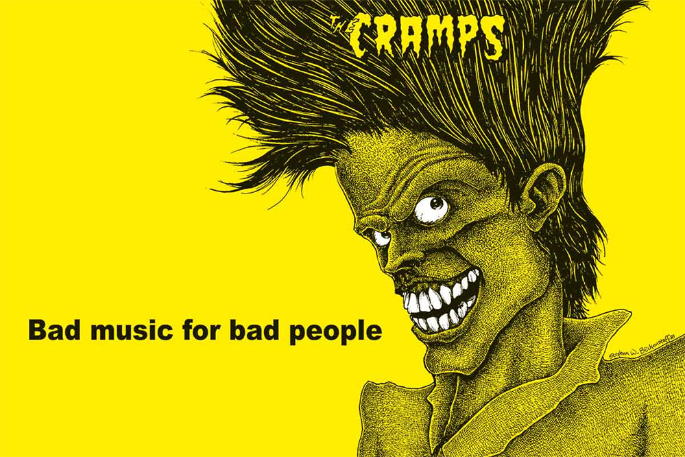 Cramps- Bad Music For Bad People Poster (C5)