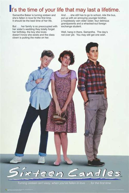 Sixteen Candles- It's The Time Of Your Life poster