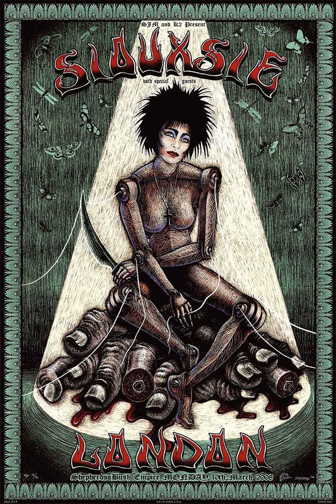 Siouxsie & The Banshees- London Concert poster (B14)