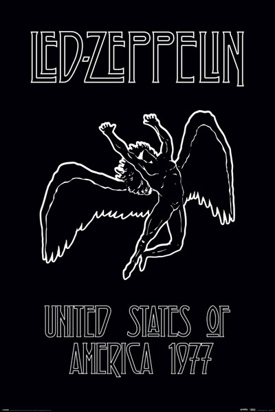Led Zeppelin- USA 1977 poster (D9)