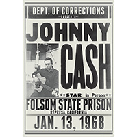 Johnny Cash- Folsom State Prison poster