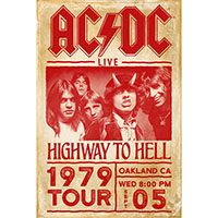 AC/DC- Highway To Hell Tour 1979 poster