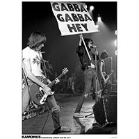 Ramones- Gabba Gabba Hey (London 1977) poster