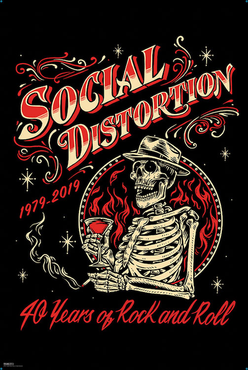 Social Distortion- 40 Years Of Rock And Roll poster (A9)