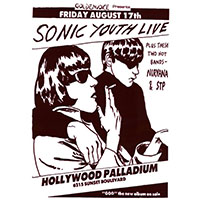 Sonic Youth- Hollywood Palladium Poster (B10)