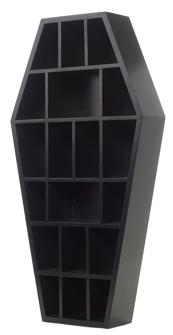 Black Coffin Knicknack Shelf by Sourpuss
