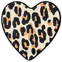 Leopard Heart Bath Mat by Sourpuss