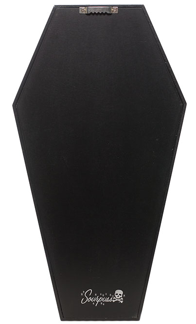3 Tier Coffin Shelf by Sourpuss - Black & White Striped
