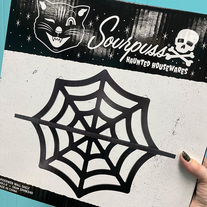 Spiderweb Half Shelf by Sourpuss 