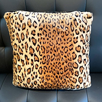 Square Velvet Pillow by Sourpuss - Leopard - SALE