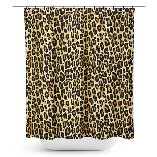 Leopard Shower Curtain by Sourpuss