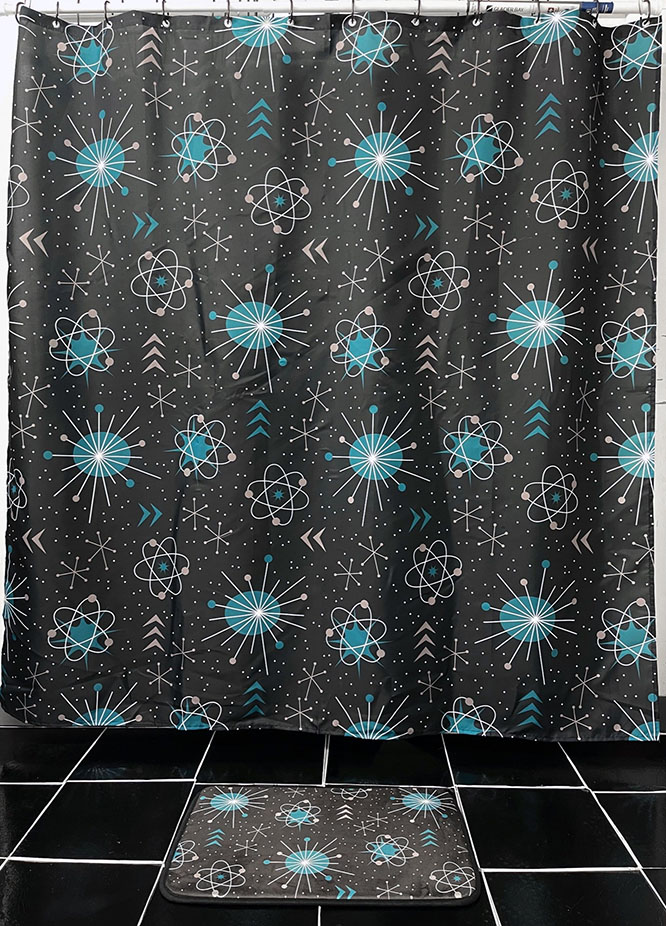 Atomica Shower Curtain by Sourpuss