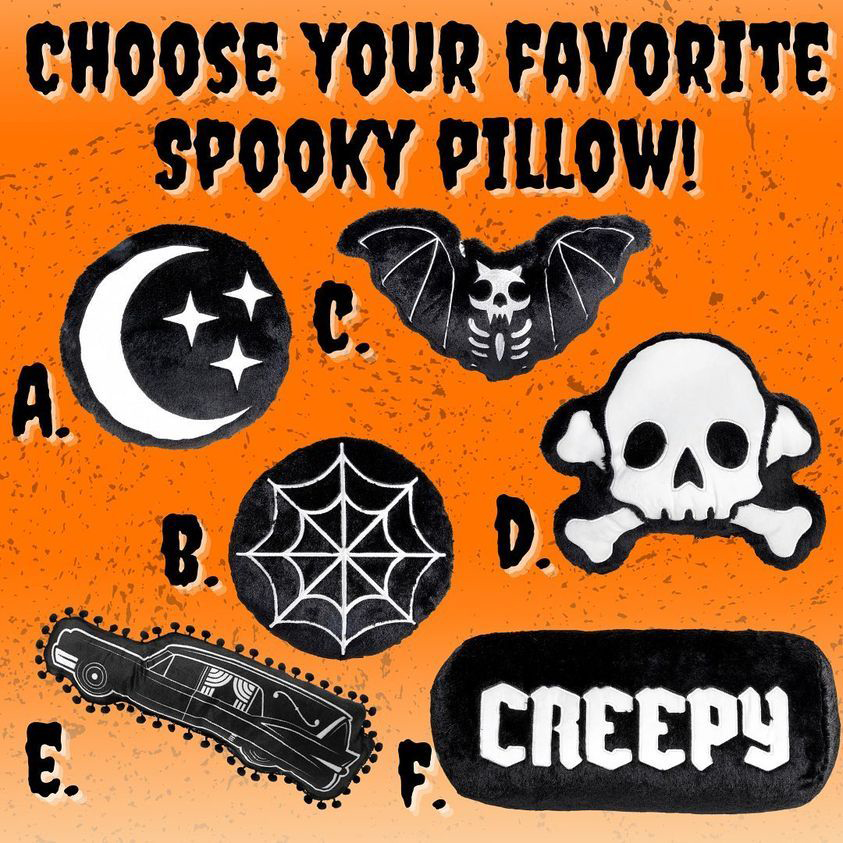 Hearse Shaped Pillow by Sourpuss