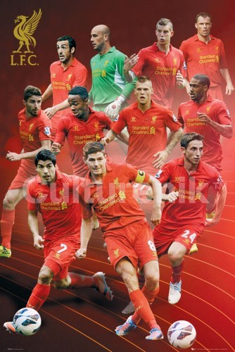 Liverpool- 2012/2013 Player Collage poster (Sale price!)