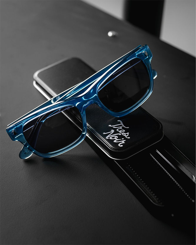 Waycooler Sunglasses by Tres Noir- Transparent Blue (Sale price!)