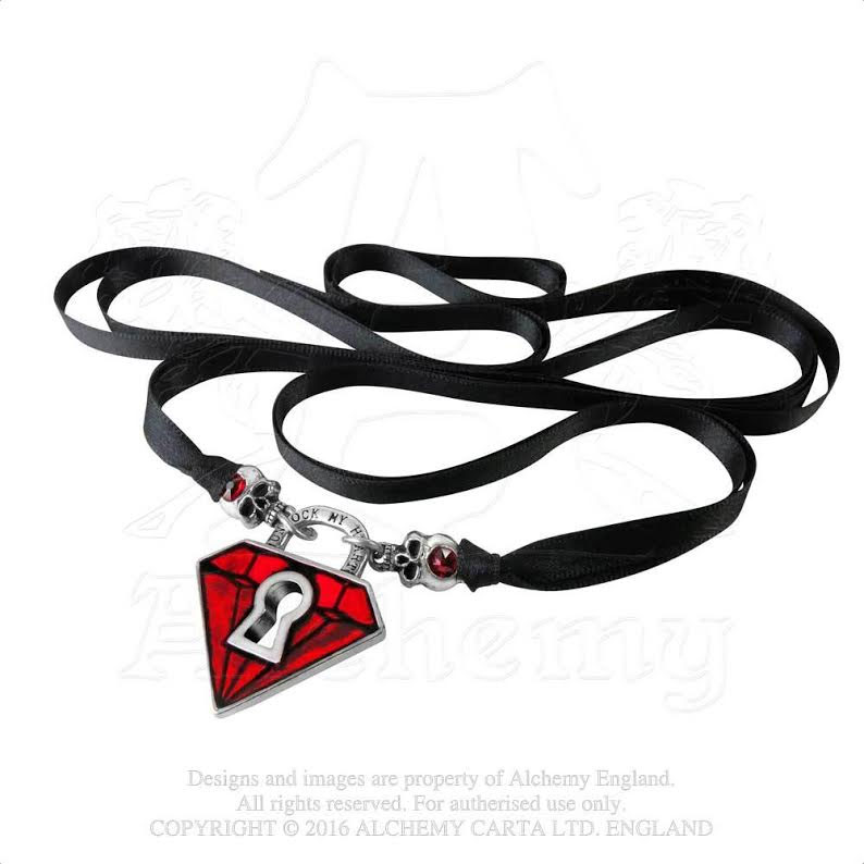 Unlock My Heart Pendant Necklace by Alchemy England 1977 - SALE