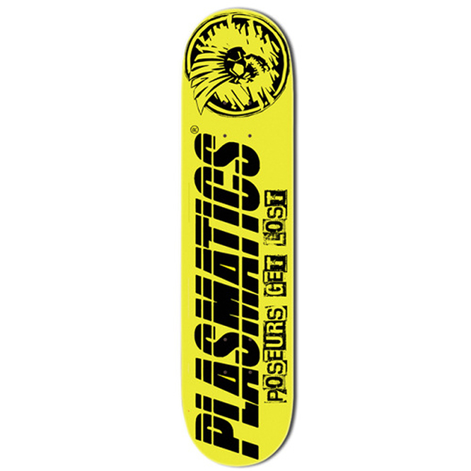 Plasmatics- Poseurs Get Lost Skate Deck by Volatile Skateboards