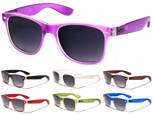 Sunglasses- COLOR WITH CLEAR - White only