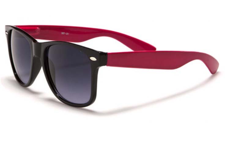 Sunglasses- BLACK WITH COLORED ARM (Various Colors!)
