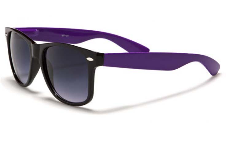 Sunglasses- BLACK WITH COLORED ARM (Various Colors!)