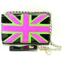 Neon Union Jack Wallet by Funk Plus