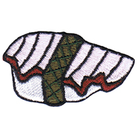 Tako Sushi embroidered patch (ep1121)