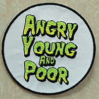 Angry Young And Poor- Logo embroidered patch