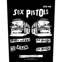 Sex Pistols- Pretty Vacant Sewn Edge Back Patch (bp198)