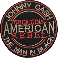 Johnny Cash- The Man In Black embroidered patch (ep1275)