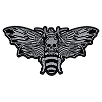Death Moth Velvet Luxe Embroidered Patch by Kreepsville 666 (EP925)