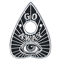 Go Away Planchette Ouija Embroidered Patch by Kreepsville 666 (ep1075)