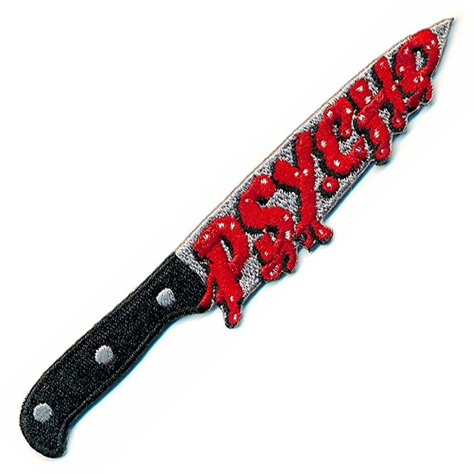 Psycho Knife Embroidered Patch by Kreepsville 666 (ep1066)